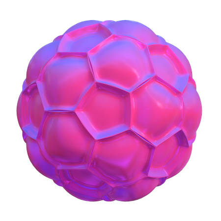 Forme abstraite de boule à bulles  3D Icon