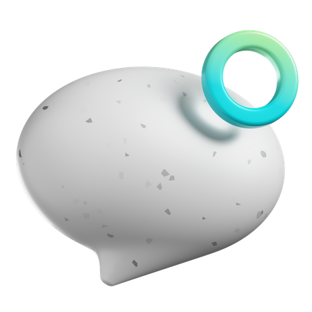 Forme de bulle de discussion  3D Icon