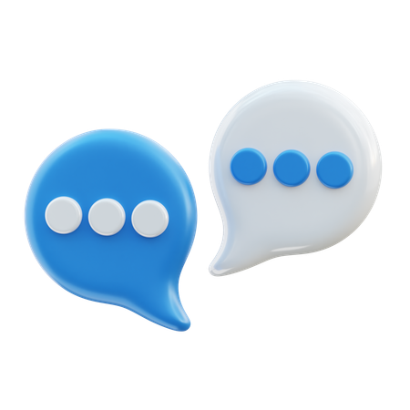 Bulle de discussion  3D Icon