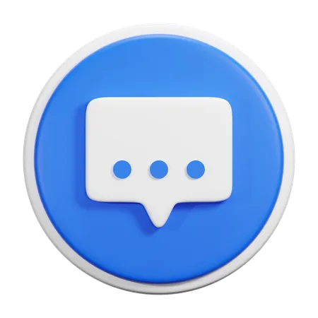 Bulle de discussion  3D Icon