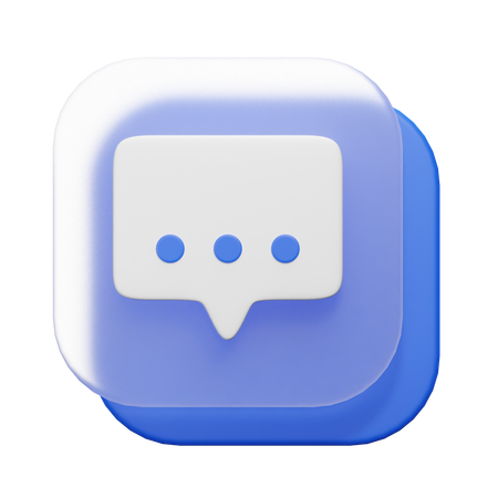 Bulle de discussion  3D Icon