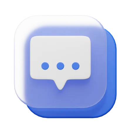 Bulle de discussion  3D Icon