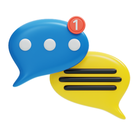 Bulle de discussion  3D Icon