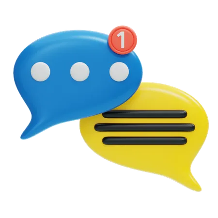 Bulle de discussion  3D Icon