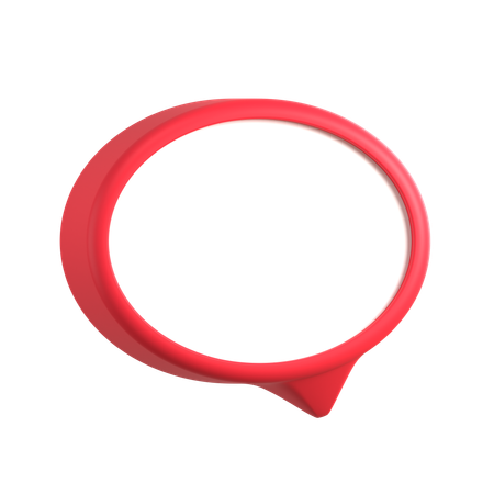 Zone de texte de bulle de dialogue  3D Icon