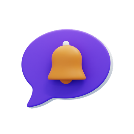 Bulle de notification de chat  3D Icon