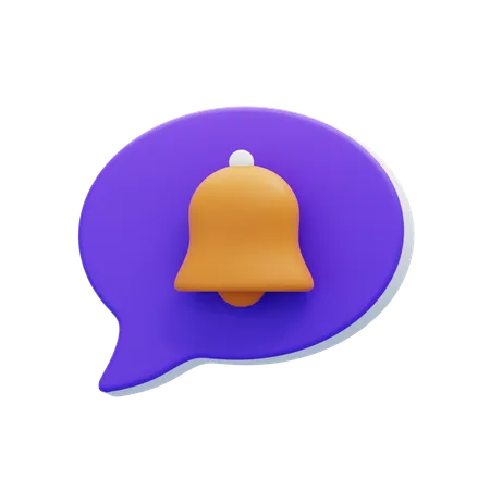 Bulle de notification de chat  3D Icon