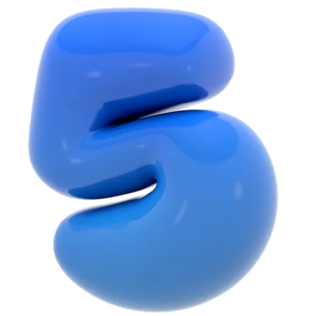 Bulle numéro cinq  3D Icon