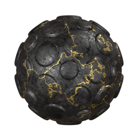 Sphère à bulles  3D Illustration