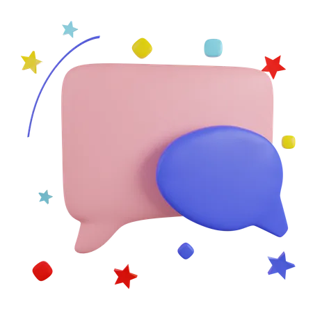 Bulles de dialogue 3D  3D Icon