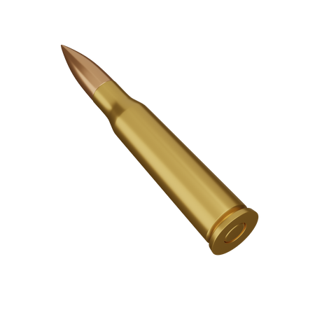 Bullet 3D Illustration