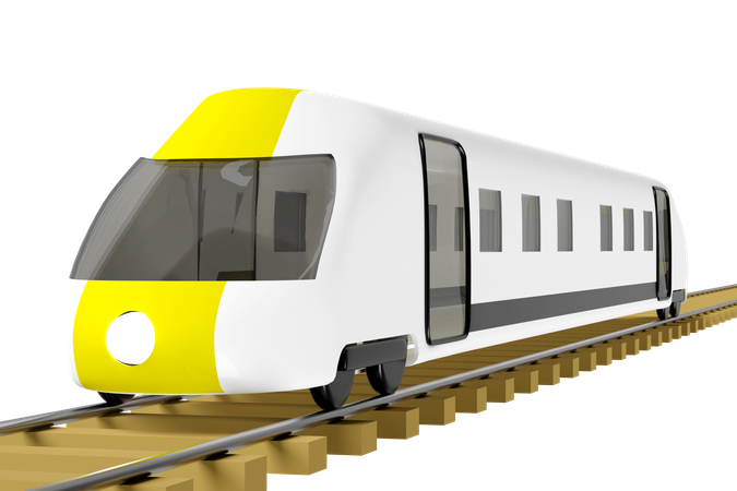 Bullet Train  3D Illustration