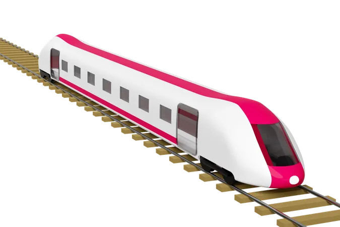 Bullet Train  3D Illustration