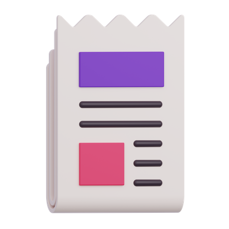 Bulletin  3D Icon