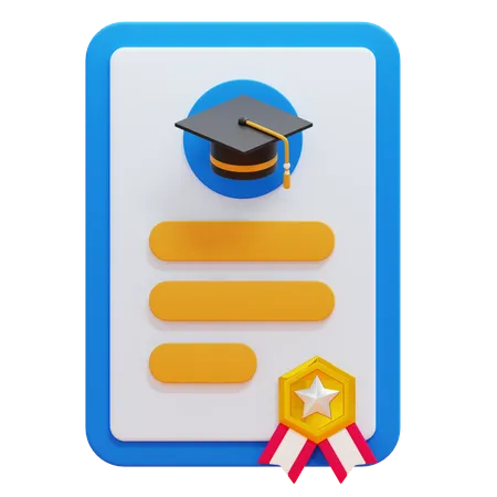 Bulletin scolaire  3D Icon