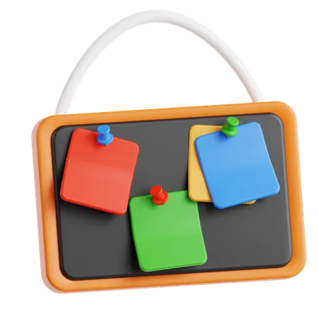 Bulletin Board  3D Icon