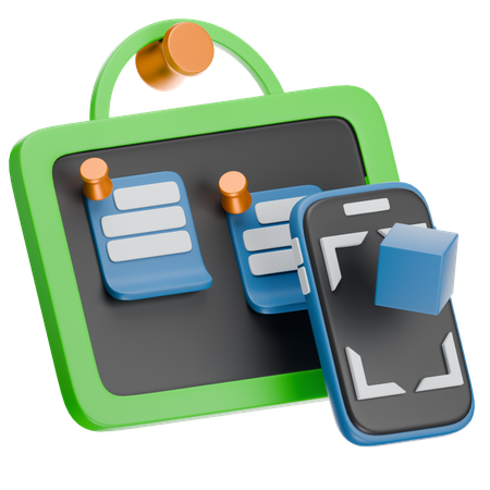 Bulletin Board  3D Icon