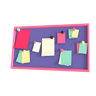 school bulletin board emoji 3d
