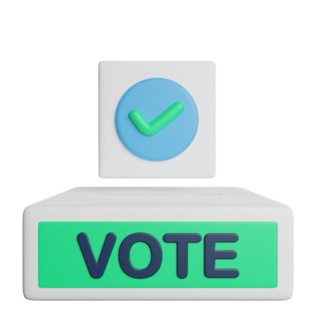 Bulletin de vote  3D Icon