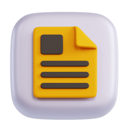 Bulletin  3D Icon