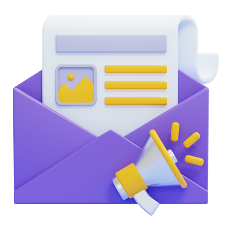 Bulletin  3D Icon