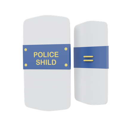 Bulletproof Shield  3D Icon