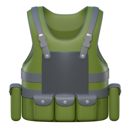 Bulletproof Vest  3D Icon