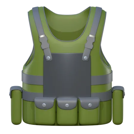 Bulletproof Vest  3D Icon