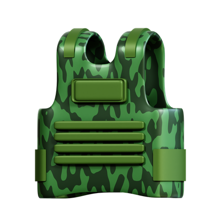 Bulletproof Vest  3D Icon