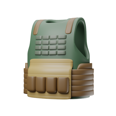 Bulletproof Vest  3D Icon