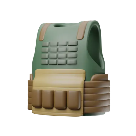 Bulletproof Vest  3D Icon