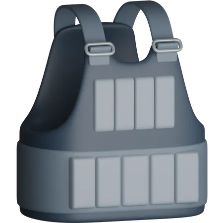 Bulletproof Vest  3D Icon