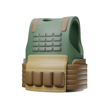 Bulletproof Vest  3D Icon