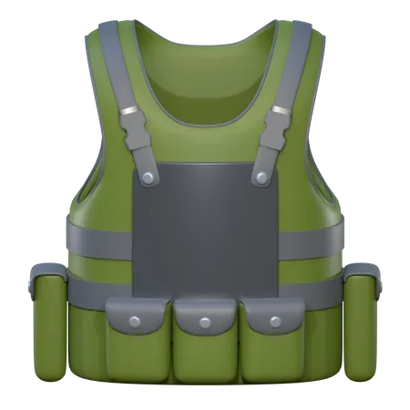 Military Bulletproof Vest 3 D Icon Military Equipment Illustration 3D Icon