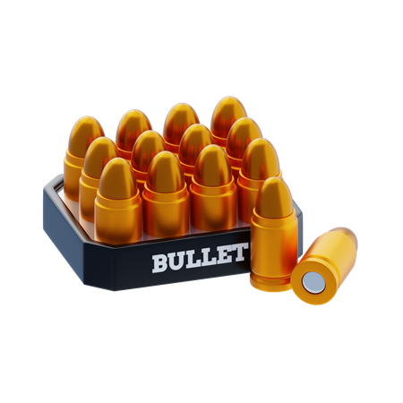 Bullets  3D Icon