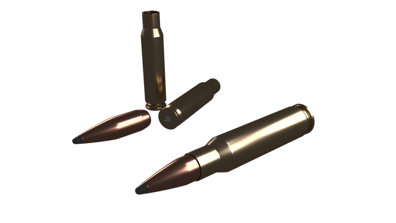 Bullets 3D Illustration