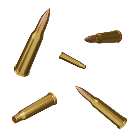 Bullets 3D Illustration