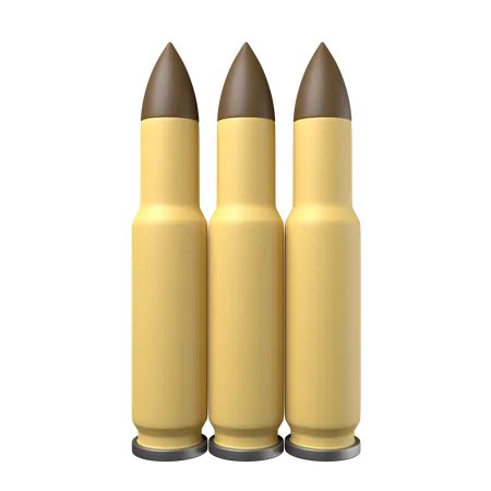 Bullets 3D Icon