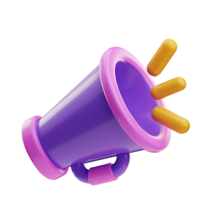 Bullhorn  3D Icon