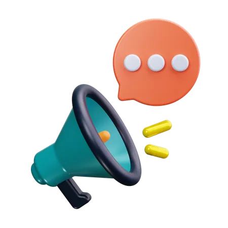 Bullhorn  3D Icon