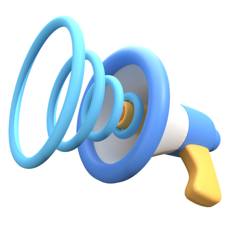 Bullhorn  3D Icon