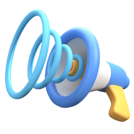 Bullhorn  3D Icon