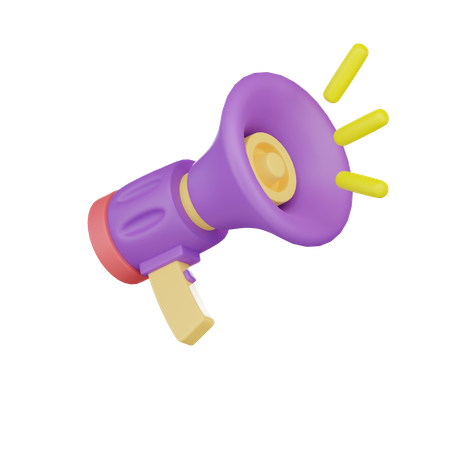 Bullhorn  3D Icon