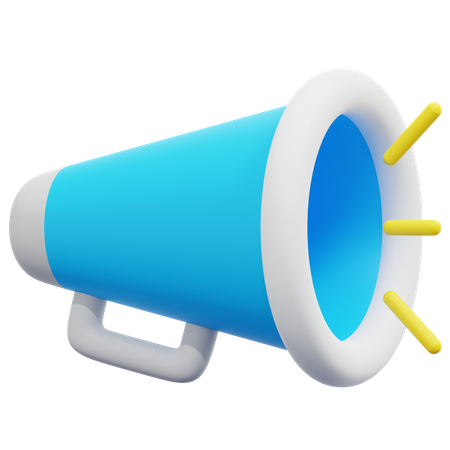Bullhorn  3D Icon
