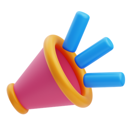 Bullhorn 3D Icon