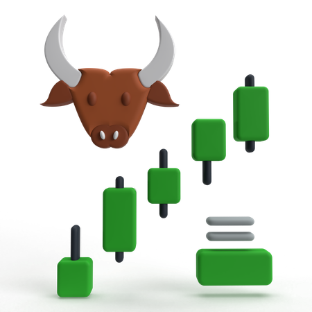 Bullish Market  3D Icon