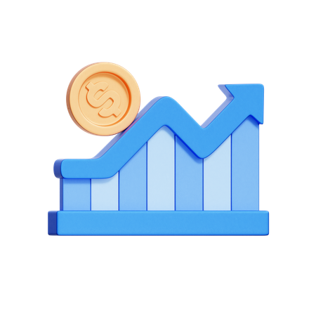 Bullish Market Trend  3D Icon