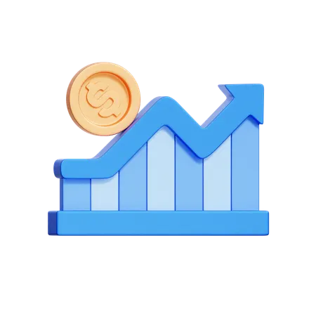Bullish Market Trend  3D Icon