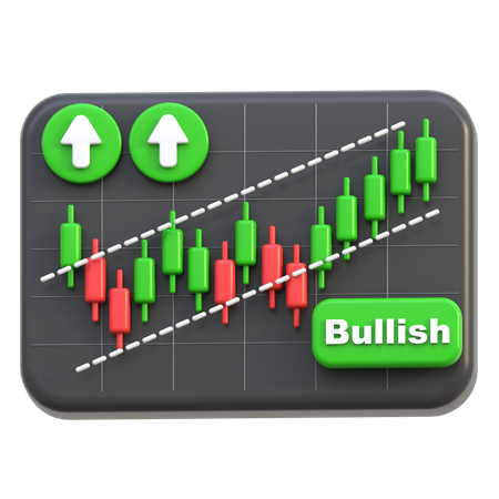 Bullish Trend  3D Icon