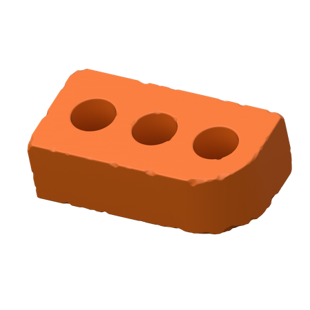 Bullnose brick  3D Icon